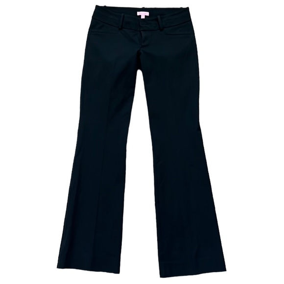 Lilly Pulitzer Jet Set Women Sz 6 Black Low Rise Stretch Bootcut Trouser Pants - Picture 5 of 12